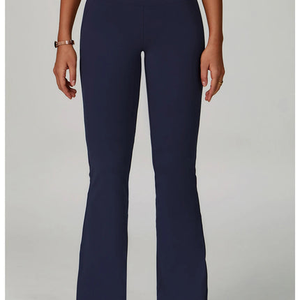 Flared Leggings Women's Wide-leg Pants High Waisted Hip lifting Yoga Pants Quick Drying Running Exercise Fitness Bell bottoms PlatiNum