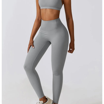 High Waist Yoga Leggings Women Push Up Sport Leggings Fitness Running Hip Lift Yoga Pants Highly Elastic Gym Workout Leggings PlatiNum