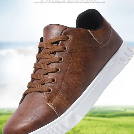 Casual Shoes Loafers British Leather Sneakers Flats Shoes Classic Men Leather Shoes Spring Summer New Trendy Designer Loafers