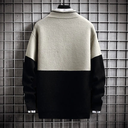 Fashion Sweater For Men Pullovers Men's Clothing Knit Men's Sweat-shirt Autumn Casual Hombre Warm Solid Spring Male Streetwear