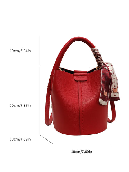 Vendita calda Semplicità Borsa a tracolla da donna di fascia alta Materiale Pu Borsa a secchiello versatile Borsa alla moda Pendolarismo