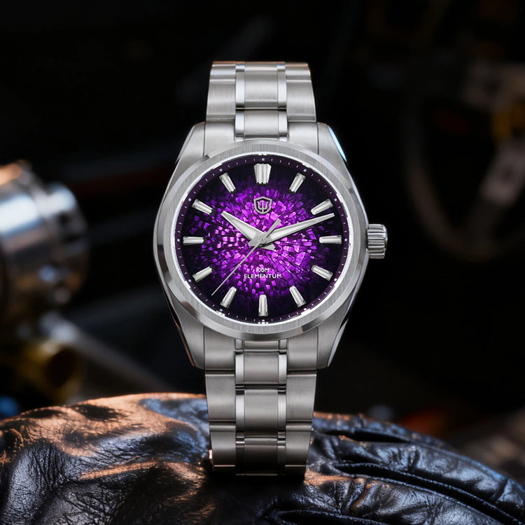 Watchdives WD0003C Ice Crack Dial 38mm Men Watch VH31 Sweep Seconds Quartz Movement Sapphire Luminous 10Bar Waterproof Watches