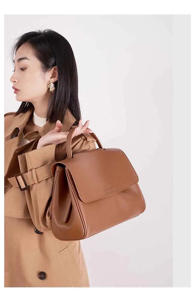 2025 New Soft Leather Tote Bag Women's Spacious Shoulder Crossbody Purse Multiway Underarm Chic Stylish Casual Top Handle Bag
