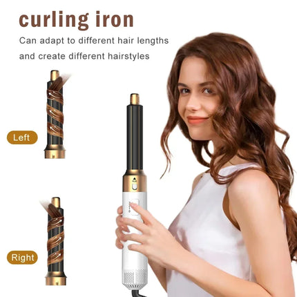 6 in 1 Hair Dryer Brush Hot Comb Set Professional Curling Iron Hair Straightener Styling Tool For Air styling Airwrap Hair Dryer