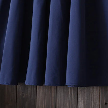 Gonna estiva midi al ginocchio da donna con cintura Gonna da scuola a pieghe a vita alta da donna coreana alla moda femminile
