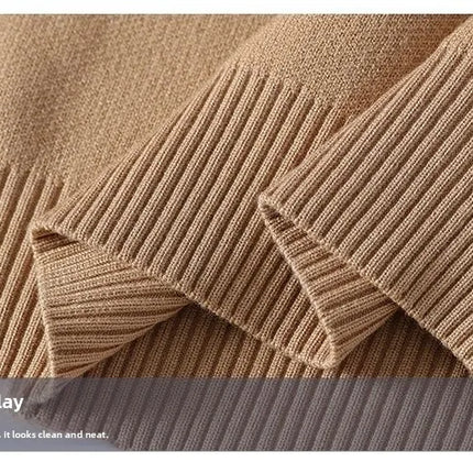 round Neck Knitted Sweater Autumn Winter Men's Fashion Thickened Long Sleeve Leisure Comfortable Fit Youthful Style Polyester...