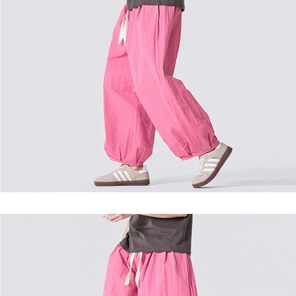 Pantaloni Estivi Leggeri e Sottili 2026 da Uomo, Oversize da Donna, Streetwear con Coulisse, Pantaloni Cargo Y2K da Uomo, Pantaloni Sportivi Larghi con Elastico in Vita