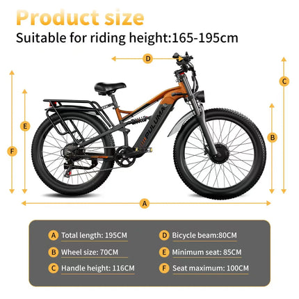 PULUMA PE86pro Bicicletta Elettrica 48V20Ah 1000W, Bici Elettrica da Città con Freni Idraulici, Doppio Motore, Mountain Bike Fuoristrada