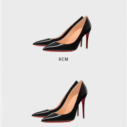 Tacchi da Donna 2026 Nuovi di Lusso Firmati di Alta Qualità con Suola Rossa, Tacchi Alti a Punta, Stiletto, Scarpe Eleganti Sexy da 12 cm