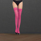 Calze in silicone Calze da donna trasparenti antiscivolo in pizzo Calze alte alla coscia Lingerie sexy Calze lunghe Hot Medias