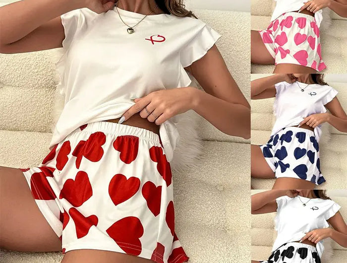 Pigiama estivo Set Pantaloni estivi da donna Set Pijama Pigiama da donna Indumenti da notte Donna che dorme Biancheria intima da notte sexy