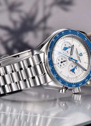 Orologio da Polso PAGANI DESIGN di Lusso Blu alla Moda per Uomo, Cronografo Sportivo con Vetro Zaffiro AR e Quadrante Luminoso, Modello 2026