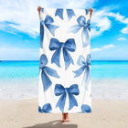 Asciugamano da spiaggia grande bohémien da 1 pezzo, telo da bagno stampato con fiori a righe, nuoto all'aperto, vacanze, telo da mare da campeggio