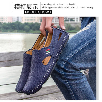 Nuovo 2023 estate scarpe in pelle traspirante uomo mocassini Casual Design di marca appartamenti da uomo fatti a mano mocassini in morbida pelle scarpe da barca