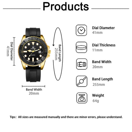 Orologio moda uomo orologio Casual Montre Homme Business Men orologio al quarzo calendario Green Water Wok Ghost Sport orologio da polso da uomo platinumshop