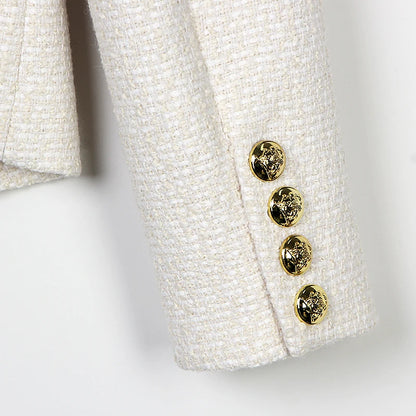 2025 new style fashionable and elegant  ladylike high-end temperament design casual tweed jacket