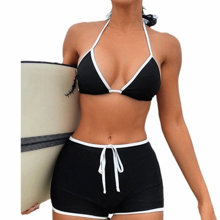Nuovo Bikini da Donna Europeo e Americano, Design alla Moda, Stile Sexy, Costume da Bagno Due Pezzi, Set Trendy, Abbigliamento da Spiaggia PlatiNum