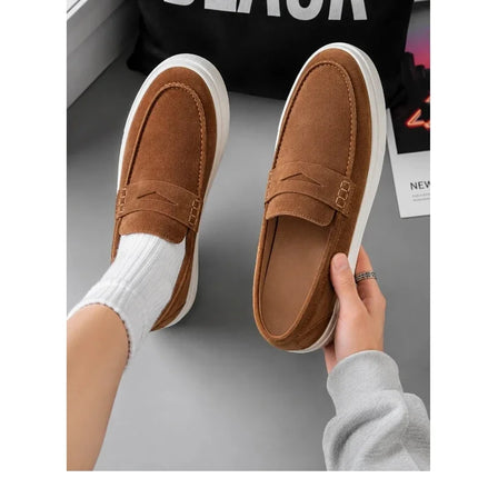 Mocassini classici da uomo, scarpe casual traspiranti senza lacci, scarpe da uomo di design, comode scarpe da guida antiscivolo, mocassini da uomo