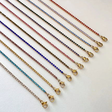 eManco Fashion Crystal High Quality Stainless Steel Gold Plated Necklace Ladies Charming Accessories Gifts Wholesale PlatiNum