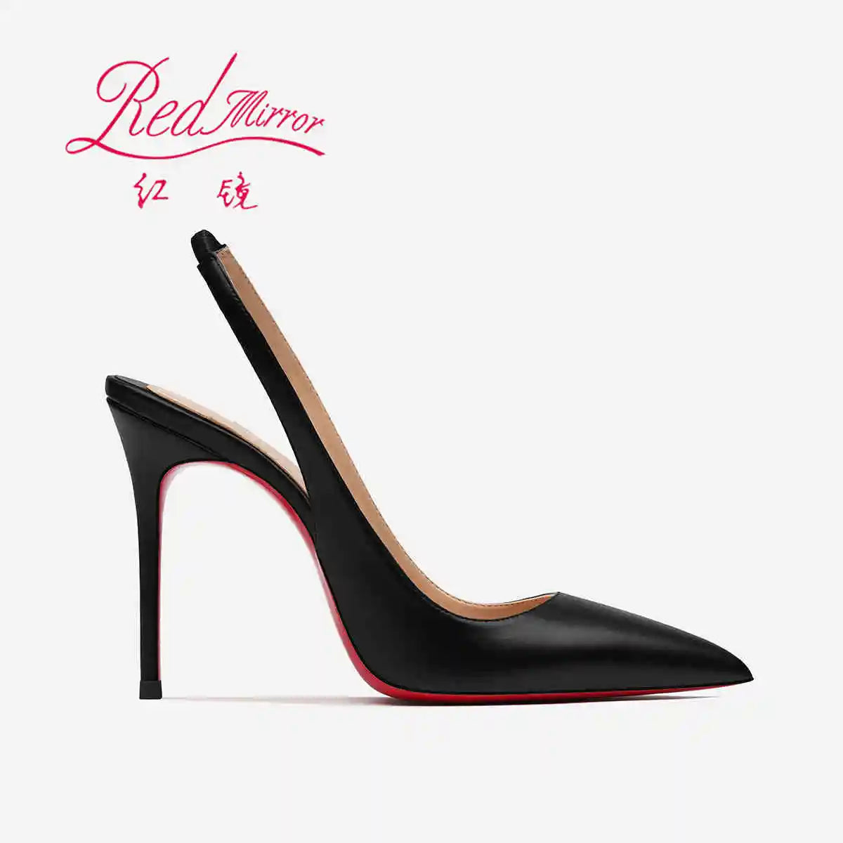 Heeled sandals Red Shiny Bottoms Naked color luxury Hollow 2025 New Elegant High Heels Sexy Slingbacks Ladies Shoes Women shoes