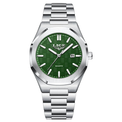 LIGE Orologio da donna elegante e lussuoso, orologio classico alla moda con data automatica, cinturino in acciaio inossidabile, orologi luminosi impermeabili per donna, regalo per signora platinumshop