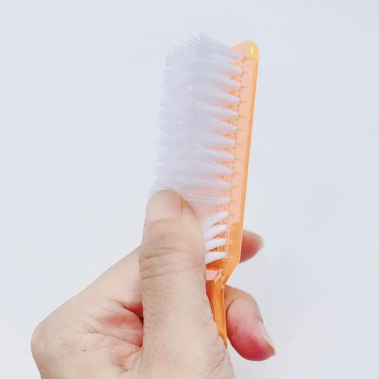 Cleaning Nail Brushes Transparent Long Handle Soft Remove Dust Nail Brushes Multifunctional Five Color Manicure Pedicure Tools