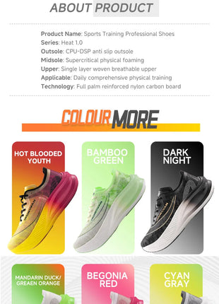 IRUNSVAN Rehuo 1.0 Full Length Carbon Plate Running Shoes  Marathon Ultra Lightweight Men's  24028 PlatiNum