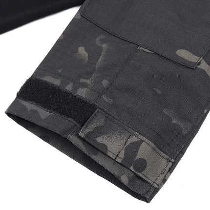 Woodland Tactical Unifirm Mens Sets Outdoor Hunting Training Suits Combat Shirts Ripstop Pants Workwear Clothes Wear-resisting PlatiNum