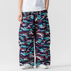 Men's Camouflage Cargo Pants Harem Pants Casual Harajuku Loose Men's Outdoor Sports Wide Leg Pants Men's Streetwear Oversized High Street