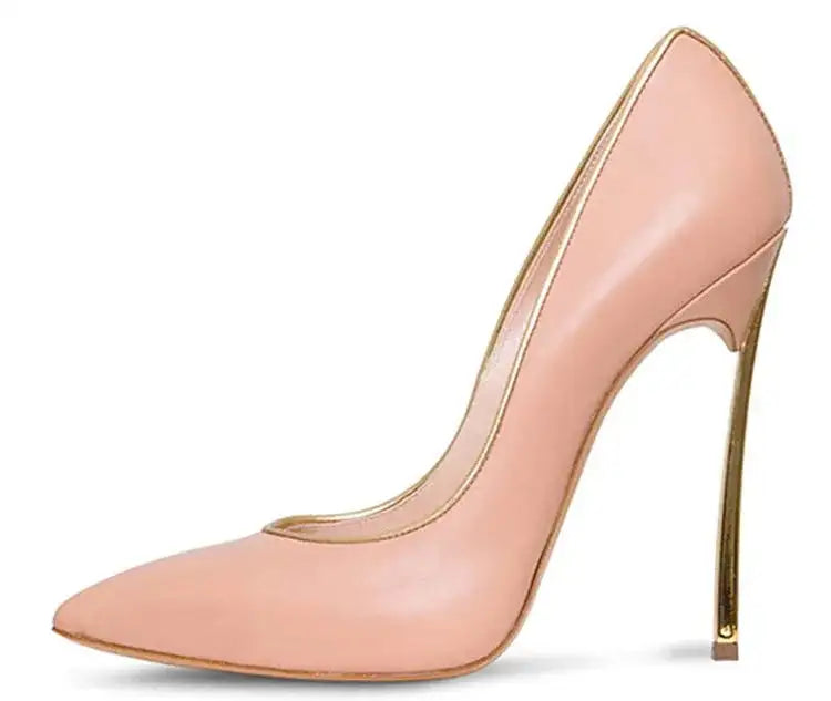Nuove donne di estate pompe superficiale peep-toe tacchi alti scarpe da donna donna metallo stiletto punta a punta scarpe da donna Zapatos De Mujer platinumshop
