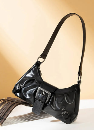 Nuova Borsa Sottospalla in Pelle da Donna, Borsa a Tracolla Trendy per Signore