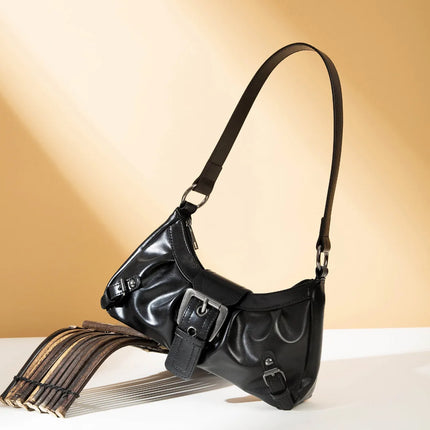 Nuova Borsa Sottospalla in Pelle da Donna, Borsa a Tracolla Trendy per Signore