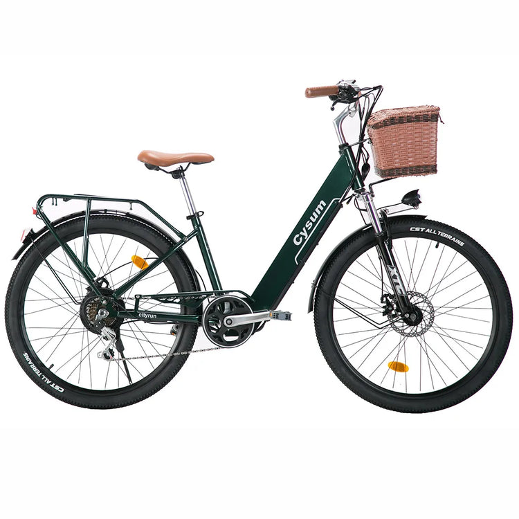 Bicicletta Elettrica Cityrun per Adulti, 26 Pollici, Unisex, Motore 250W, Batteria 36V/10Ah, Velocità Massima 25 km/h, Pedalata Assistita, Autonomia 70-90 km.