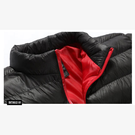 Winter New Down Hoodies 2026 Men's The Racing Track Nurburgring Logo Print Warm Thick Windproof Stand Collar High Quality Jacket