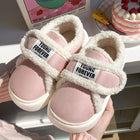 Indoor Warm Cotton Slippers For Women Winter Platform Shoes Soft Plush Thick Sole Girls Home Floor Daily Walking Fluffy Shoes