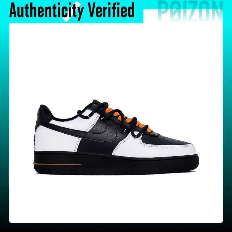 Nike Air Force 1 Cushioning, Wear Resistant Low top Skateboard Shoes Unisex Black White CW2288-001(Team1375-)
