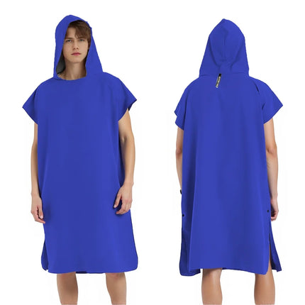 Asciugamano poncho da surf con cappuccio Asciugamano in spugna ad asciugatura rapida Cambio di copertura per adulti Surf Nuoto Spiaggia Sport acquatici Ocean Essential Acc