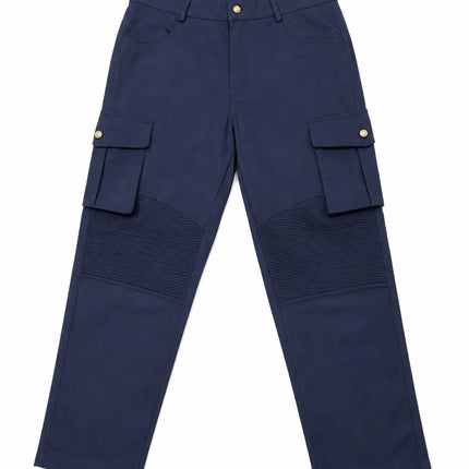Men 100% Cotton Tactical Cargo Pants Multi‑Pocket Spliced Striped Trousers Spring Autumn Casual Outdoor Long Pants For Male