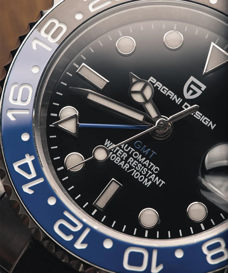 PAGANI DESIGN 2026 Nuovo Orologio Meccanico di Lusso da Uomo Batman 40MM GMT con Bracciale Jubilee, Vetro Zaffiro, Acciaio Inossidabile, Impermeabile, Automatico