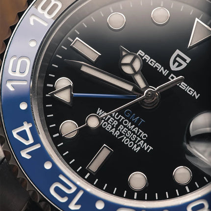 PAGANI DESIGN 2026 Nuovo Orologio Meccanico di Lusso da Uomo Batman 40MM GMT con Bracciale Jubilee, Vetro Zaffiro, Acciaio Inossidabile, Impermeabile, Automatico