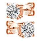 rose gold color / 4mm (0.3ct each)