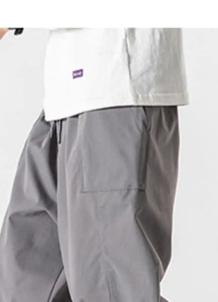 Pantaloni estivi da uomo a gamba larga Pantaloni moda casual solidi leggeri e sottili Harun Pantaloni da jogging larghi da uomo Pantaloni cargo Streetwear Taglie forti 5XL