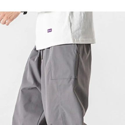 Pantaloni estivi da uomo a gamba larga Pantaloni moda casual solidi leggeri e sottili Harun Pantaloni da jogging larghi da uomo Pantaloni cargo Streetwear Taglie forti 5XL