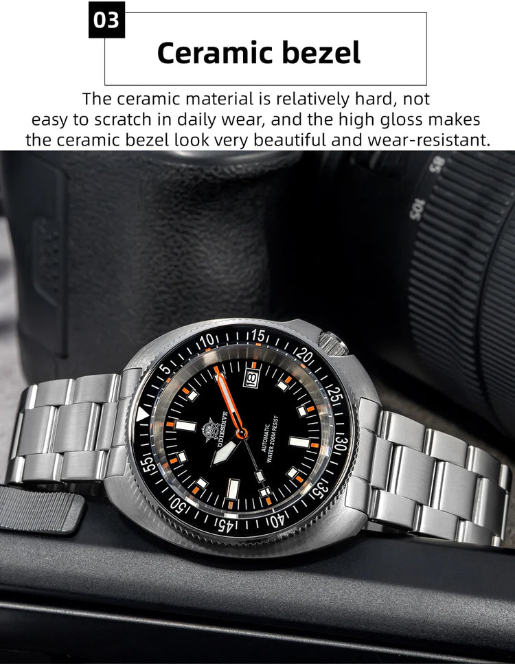 ADDIESDIVE 2025 NEW NH35A Automatic Mechanical Watches Watch For Man BGW9 Blue Luminous 20Bar Waterproof Sapphire Glass Japan