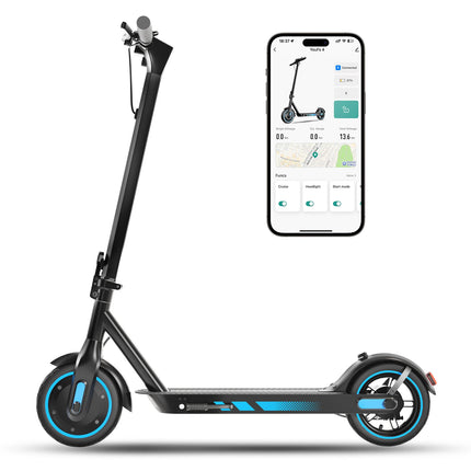 HiQiS V10 E-Scooter 500W Motore 36V 10.5Ah 40KMH Velocità 30KM Gamma Pieghevole EScooter 10 pollici Pneumatico Ad Aria Scooter Elettrico Per Adulti