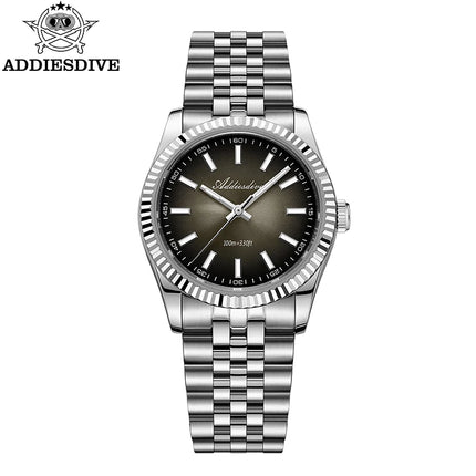 ADDIESDIVE 36mm Luxury Watch for Women VH31 Movement 100m Waterproof BGW9 Luminous Diving Watches Stainless Steel Quartz Watch
