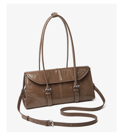 FOXER Lady's Shoulder Bag Genuine Leather Cross Body Bag 2025 Autumn Winter Large Capacity Travel Bag Commute Work Elegant