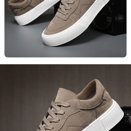Men's Vulcanized Shoes Fashion Casual Sneakers Lace Up Platform Shoe High Quality Suede Casual Shoes for Men Sneakers Man Shoes