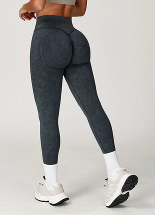 Yoga Pants Impact Leggings Women Seamless Sports Yoga Pant High Waist Ribbed Gym Clothes Fitness Workout Wear Scrunch Bum Tights PlatiNum