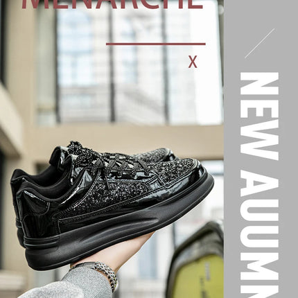 New Men Skateboard Shoes Platform Trend Sport Shoes Women Sneaker Sequin Shoes for Men Chaussure Homme Female Sneakers